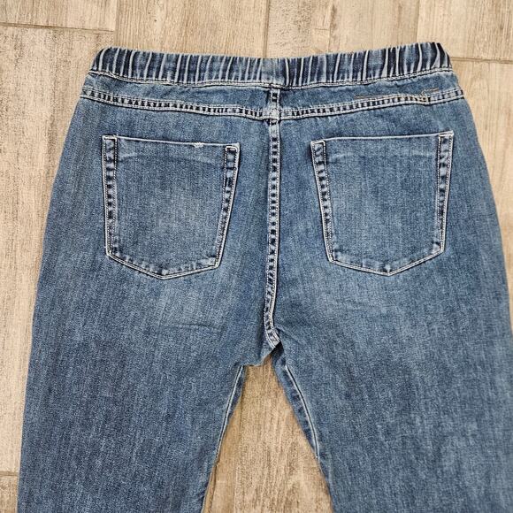 One Teaspoon Jeans womens Size L Shabbies Drawstring Boyfriend Jogger Relaxed - Picture 8 of 11